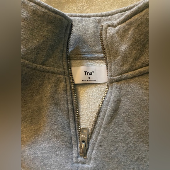 TNA Grey Perfect 1/4 Zip‎ Sweatshirt - Size S - Picture 2 of 3